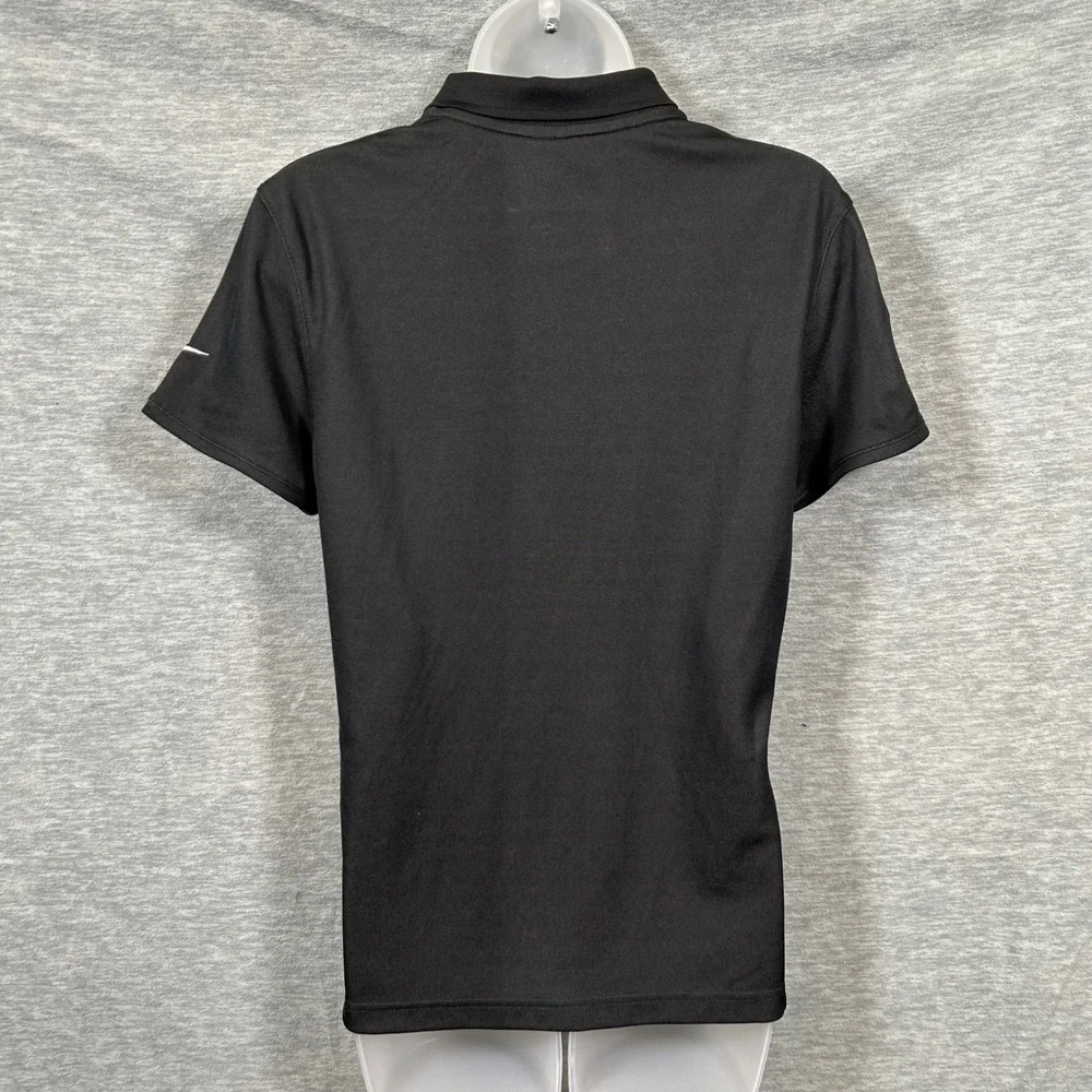 Nike Dri-Fit Polo Women Medium Black Gray NFL Philadelphia Eagles Super Bowl‎ 59